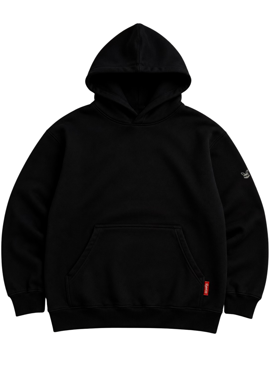 CORE BLACK HOODIE 400 g