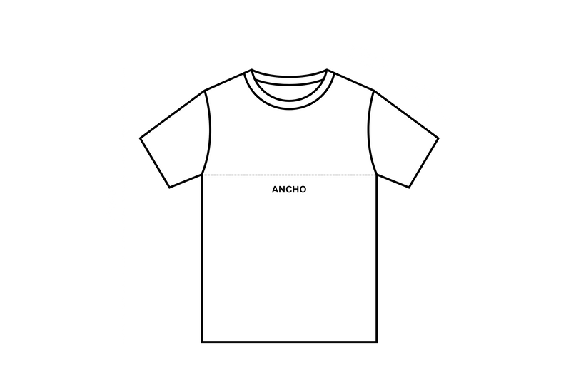 Size chart diagram